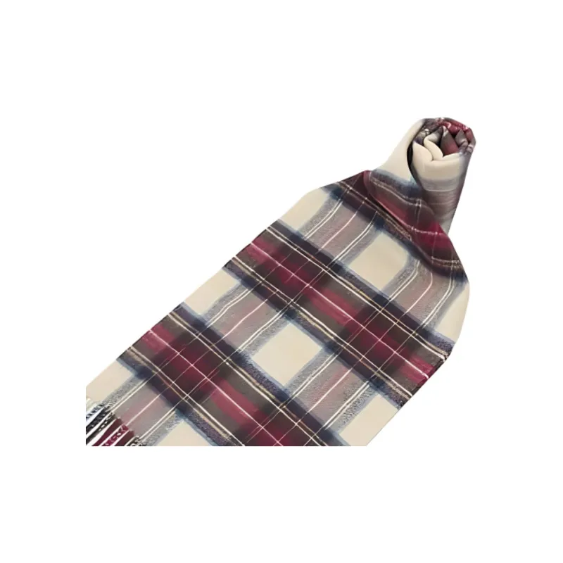 JOHNSTONS OF ELGIN 100% Cashmere Knit Scarves Women's Red-1