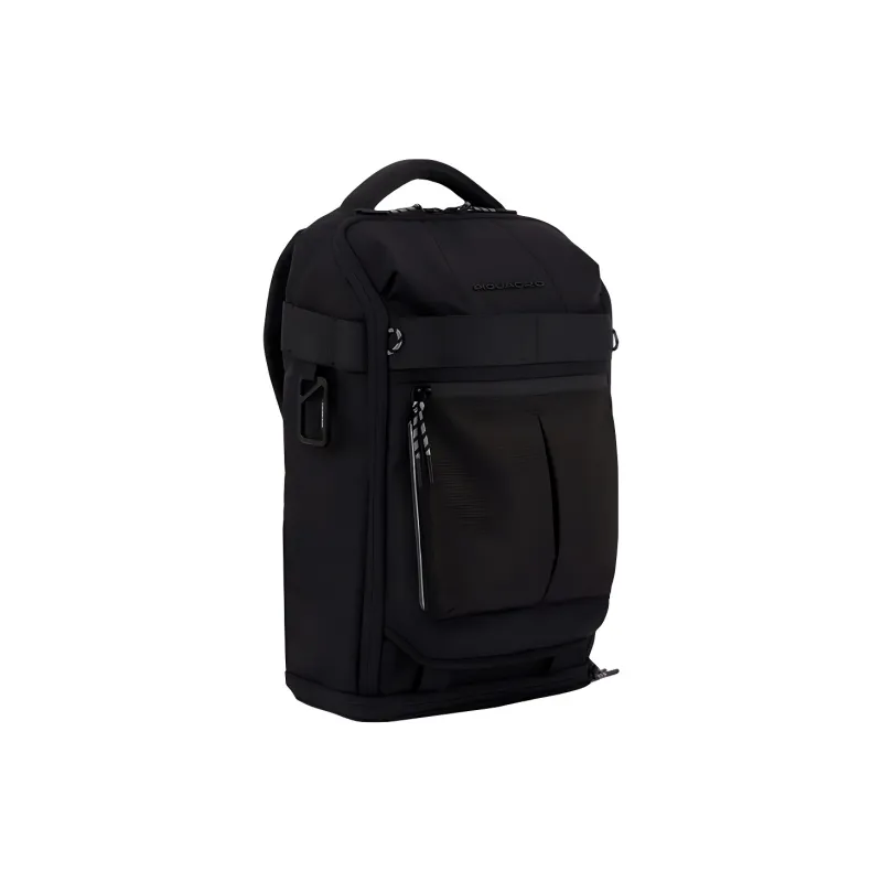 PIQUADRO Polyester Backpack Medium Size Unisex Black-1