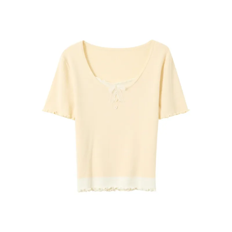 3COLOUR Knitwear Women's Yellow Cream-0