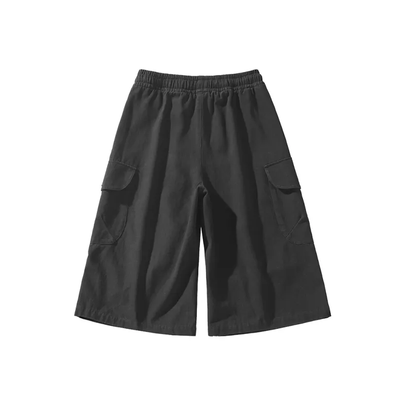 Qnxeey Cargo Shorts Unisex-4