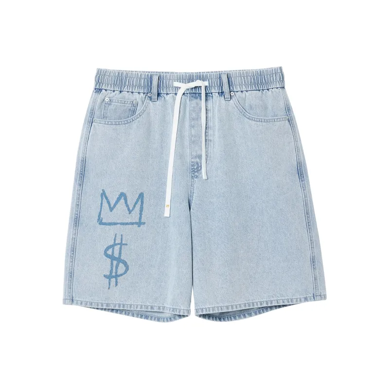 JACK JONES· JACK JONES/Jack Jones X Basquiat Denim Shorts Men's-0