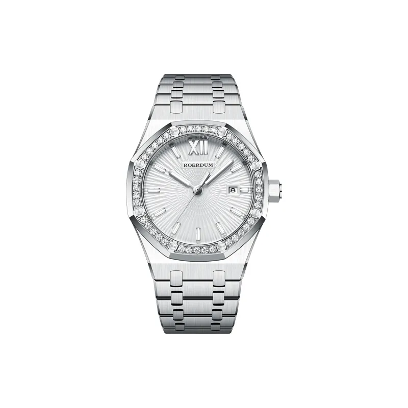 ROERDUM God Of War Series Automatic/Manual Mechanical Movement Stainless Steel Watchband Watch Men's Watches White Dial-14