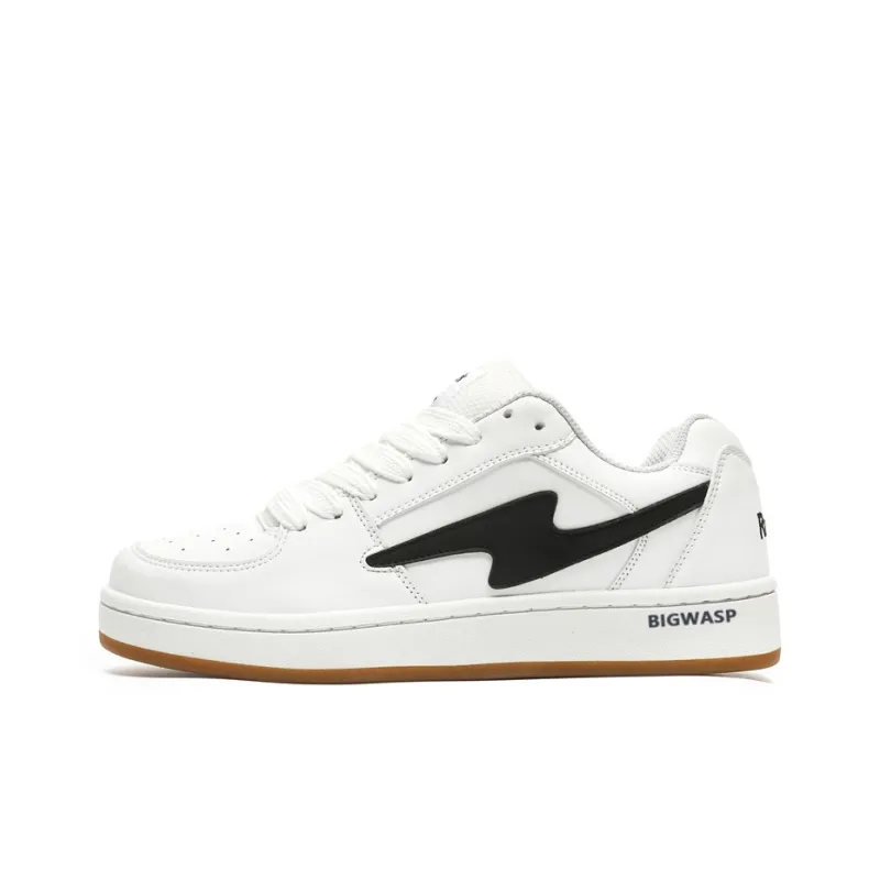 BIGWASP Skateboard Shoes Unisex White Black-0