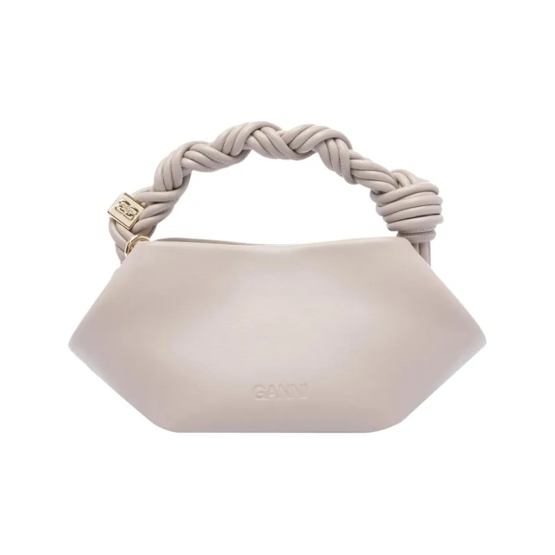 GANNI Calfskin Handbag Mini Women's Gray-2