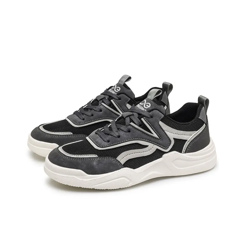 LINGPAO Shock Absorbers With Abrasion Resistant And Slip Resistant Properties Low Top Casual Shoes Men's-7