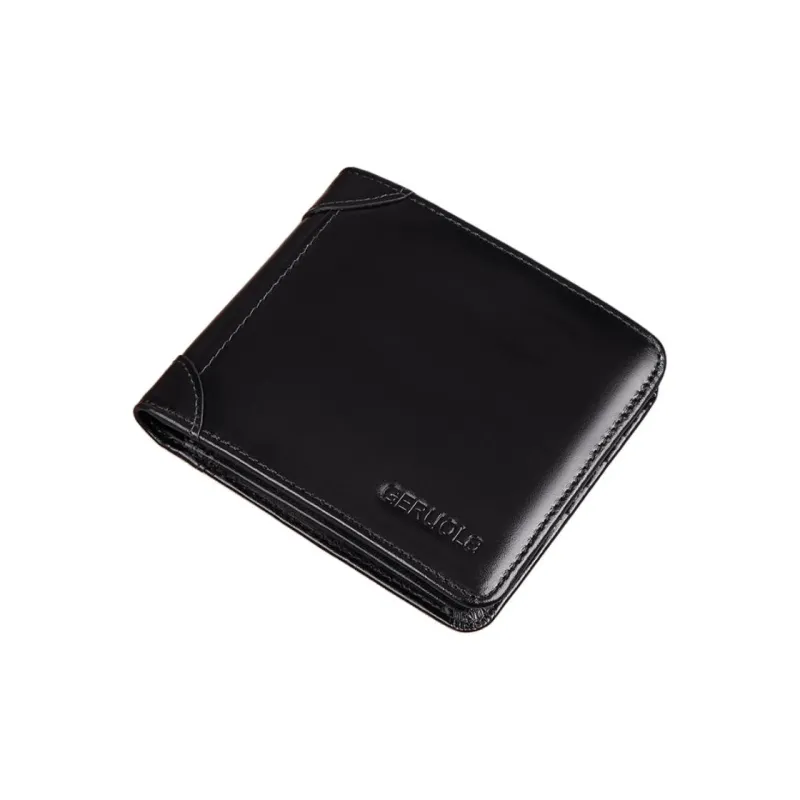 Gorora Top Grain Cow Leather Wallet Men's Multicolor-10