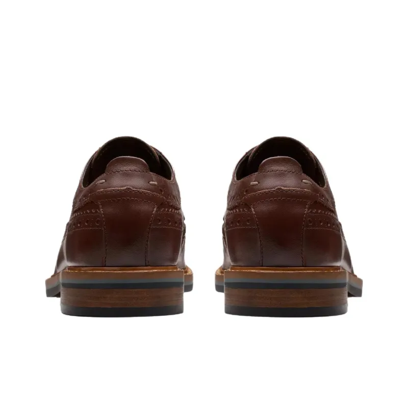 Clarks Pitney Limit Dress Shoes Men's Brown-3