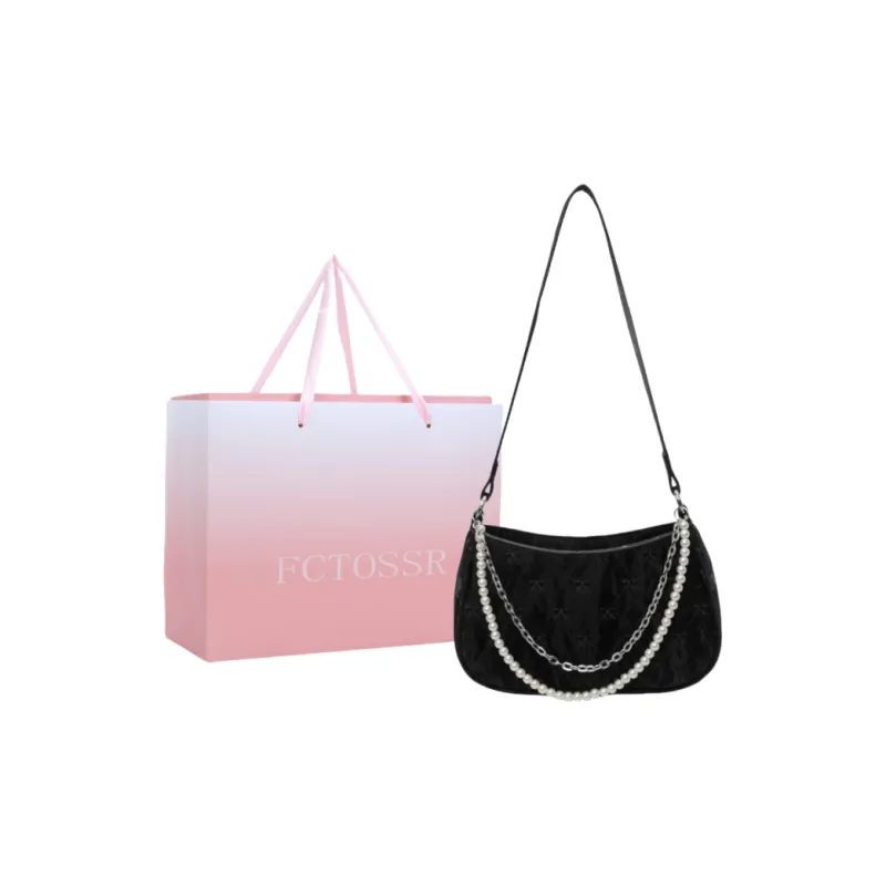 FCTOSSR PU Shoulder Bag Women's White/Silver/Black/Pink-10