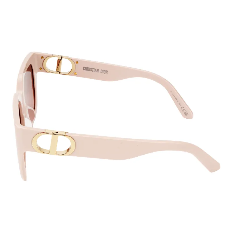 DIOR Acetate Metal Irregular Shape Sunglasses Unisex Pink-3