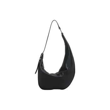 MARNI Calfskin Hobo Bag, Crossbody Bag, Shoulder Bag Trumpets Women's Black