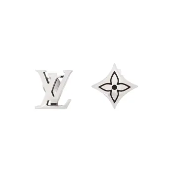 LOUIS VUITTON   Stud Earrings Men's Silver