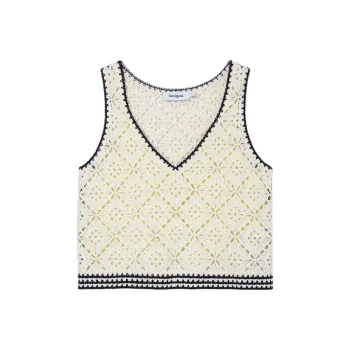 Desigual Tank Tops Women's Ecru