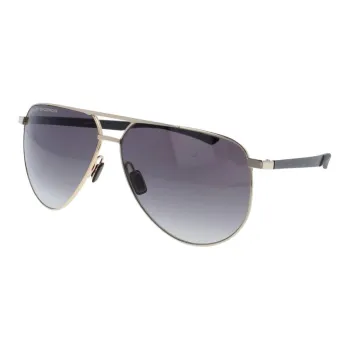 PORSCHE DESIGN Metal Aviator Sunglasses Men's Gray