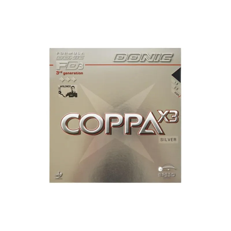 DONIC Coolba X3 Table Tennis Rubbers Inverted Rubber Fast Attack Combined With Loop Compatibility MAX Black-0