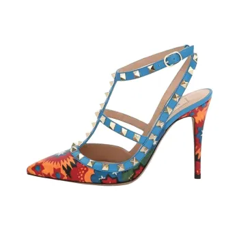 Valentino Slim Heel High Heels Women's Multicolor
