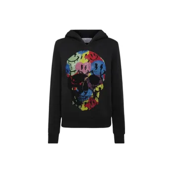 PHILIPP PLEIN Smile Rhinestone embellished Hoodie