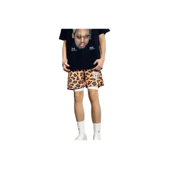 OKPI Casual Shorts Unisex American ◆ Leopard Print ◆