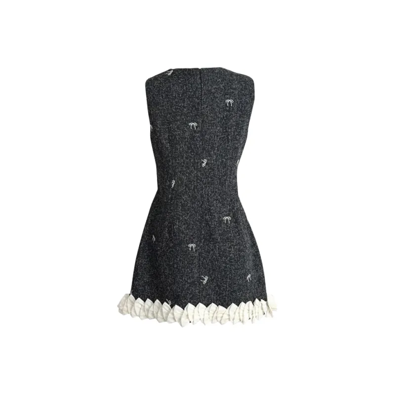 AFGGD Sleeveless Dresses Women's Black-1