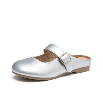 DUSTO Rubber Sole Quiet Odor Resistant Abrasion Resistant Slip Resistant Closed Toe Slippers Women's