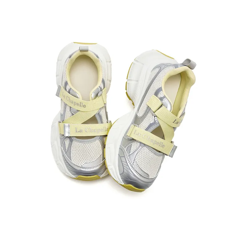 La Chapelle Low Top Chunky Sneakers Women's Yellow-1