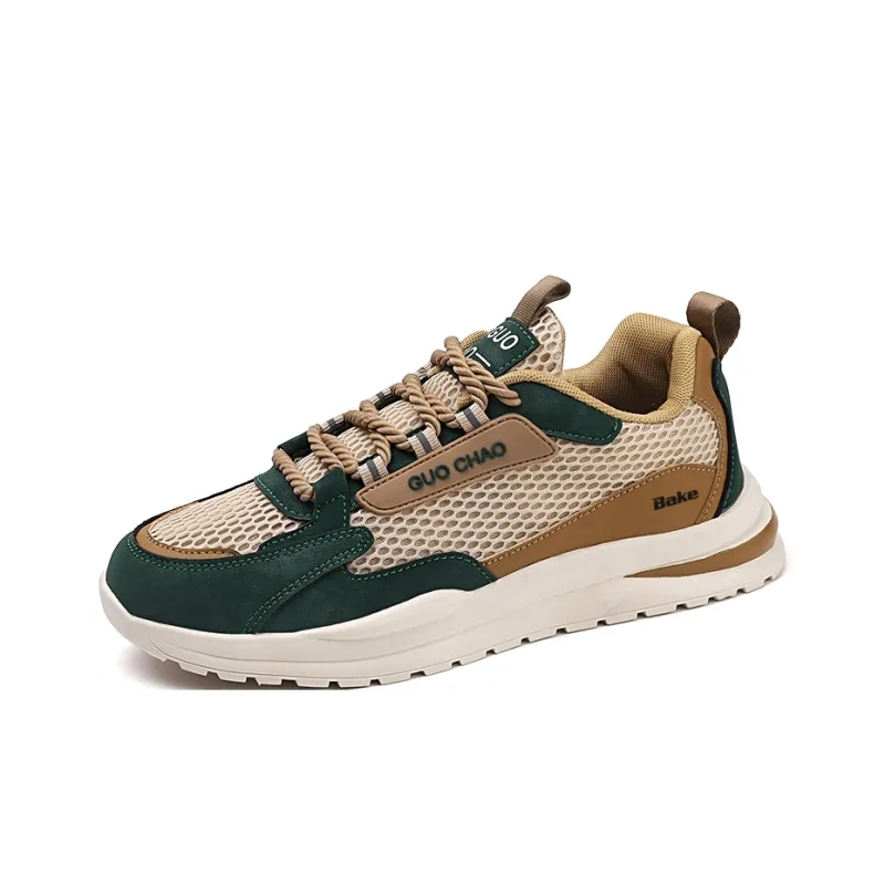 BAKE Slip Resistant, Abrasion Resistant, Breathable Low Top Chunky Sneakers Men's-7