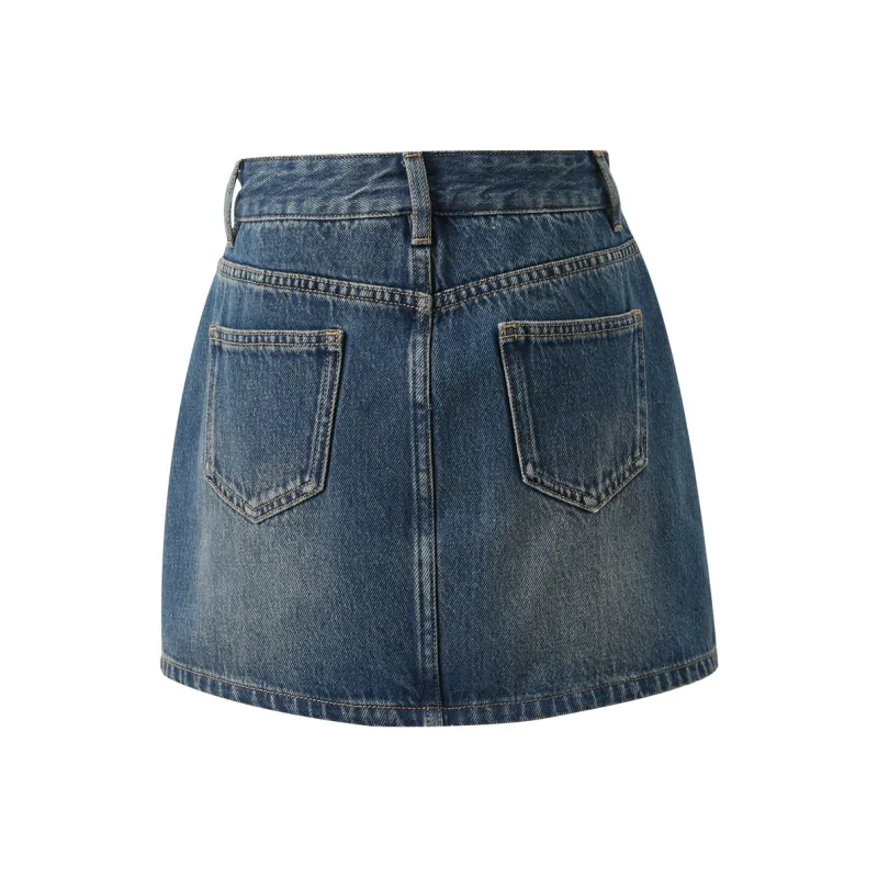 3COLOUR Casual Short Skirts Women's Haze Blue-1