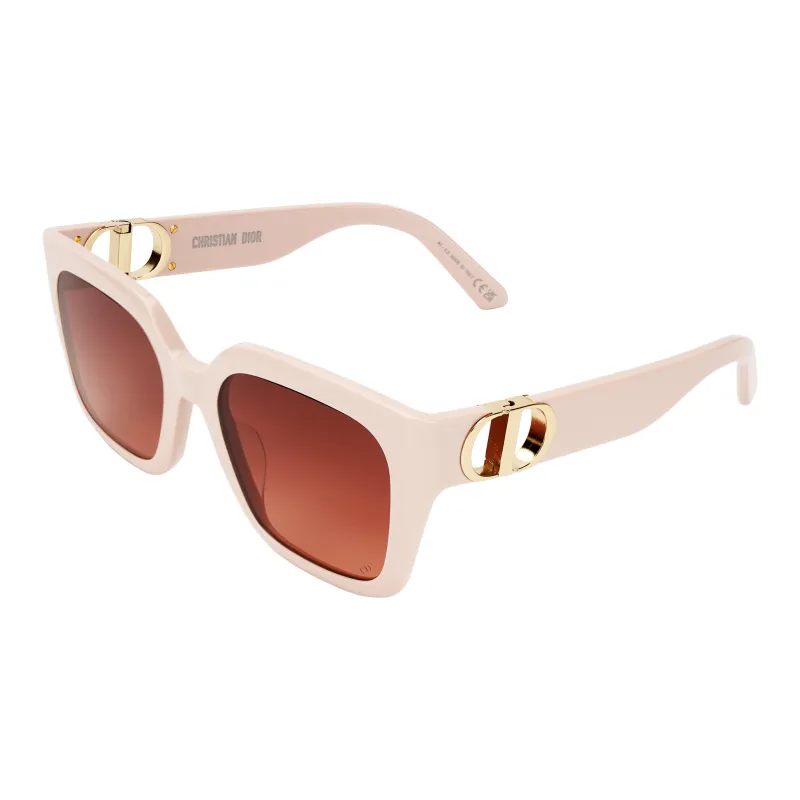 DIOR Acetate Metal Irregular Shape Sunglasses Unisex Pink-0