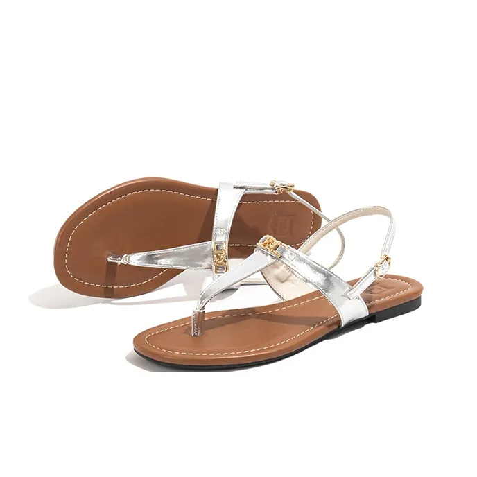 Old Meow One Strap Sandals Women's Silver-1