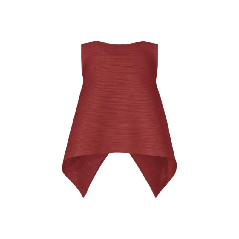 PLEATS PLEASE ISSEY MIYAKE T Shirt Women's Bordeaux Red-0
