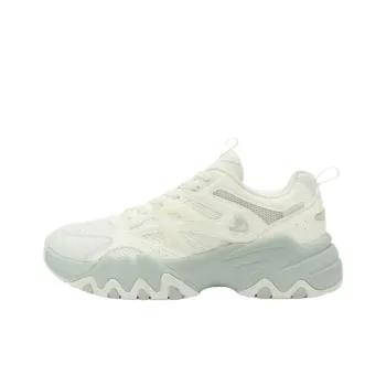 QIAODAN Dry Breathable And Slip Resistant Low Top Chunky Sneakers Women's White
