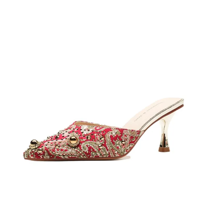 Than Than Me Slim Heel High Heels Women's-4