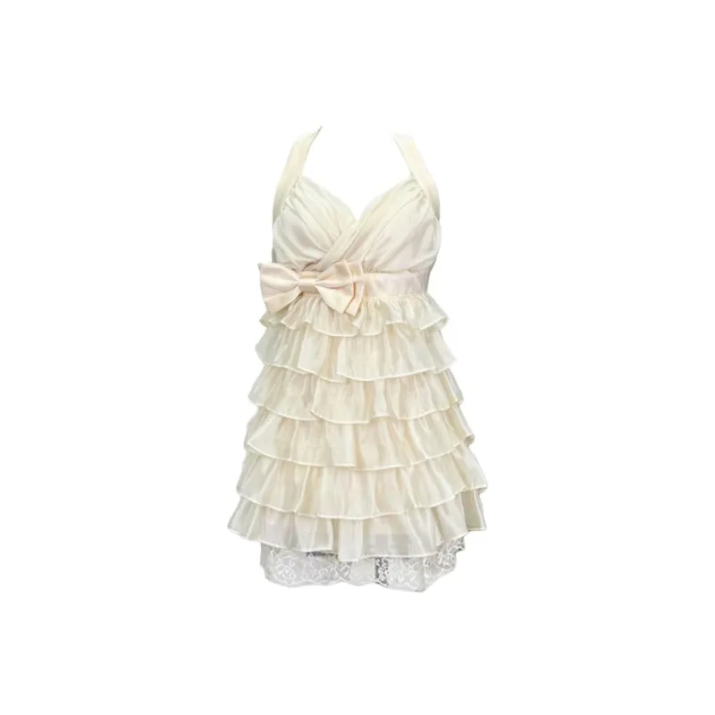 POPO.INFO Slip Dresses Women's Apricot-0