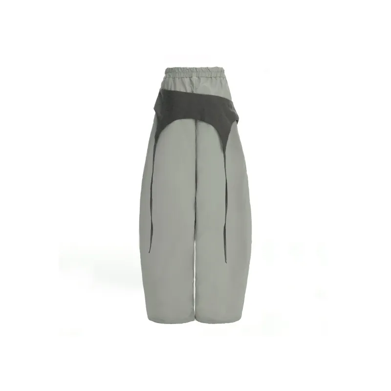 Wen Shan Casual Pants Women's Gray Pants-1