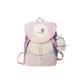 Pink + scarf rabbit pendant