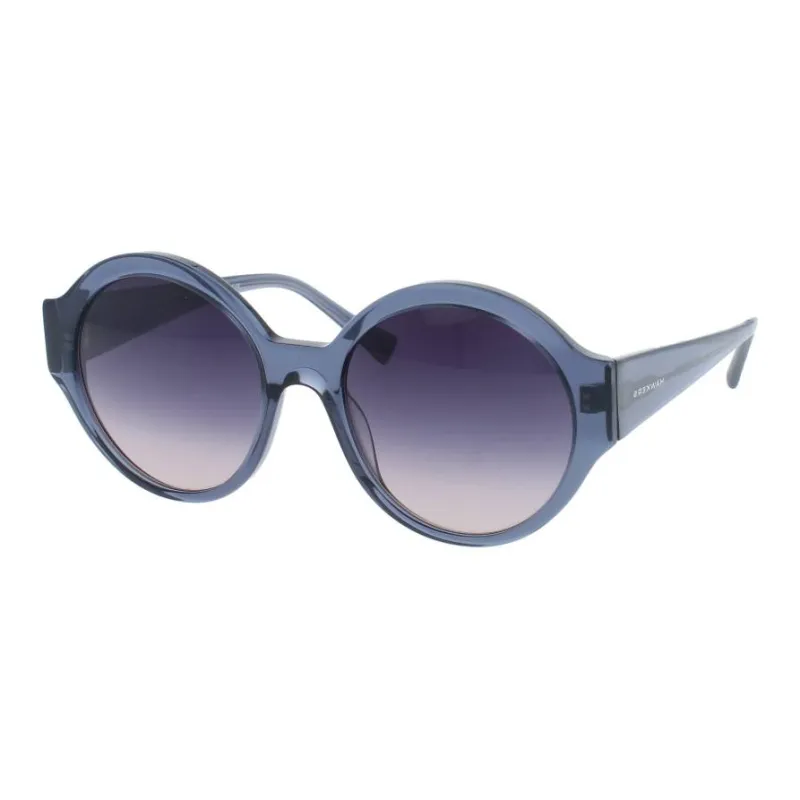 HAWKERS Acetate Round Sunglasses Women's Blue-0