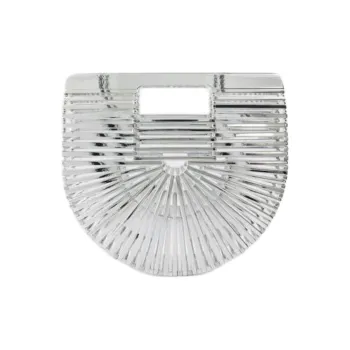 CULT GAIA Acrylic Acetate Handbag Mini Women's Silver