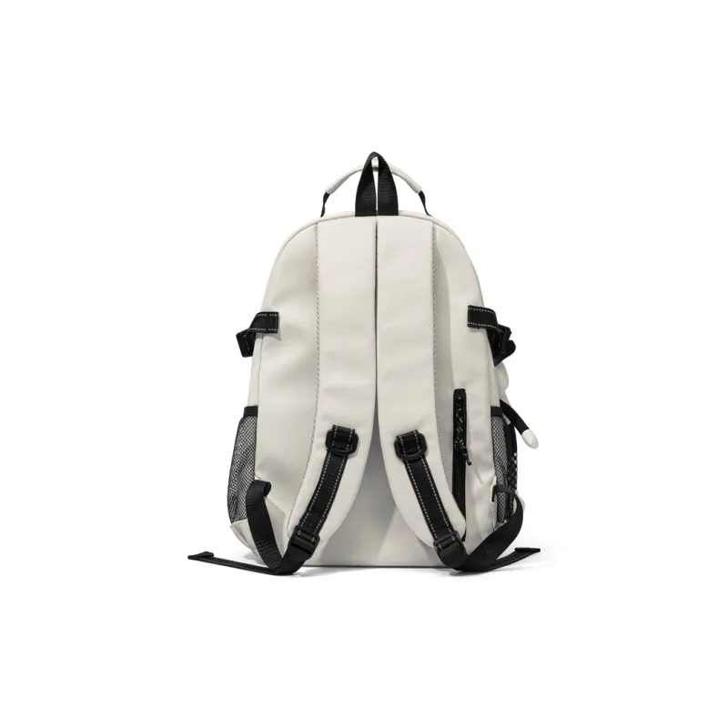 CinvaiKrose Fabric Backpack Short Trip Travel Bag Tubas Women's Ecru/Red-2