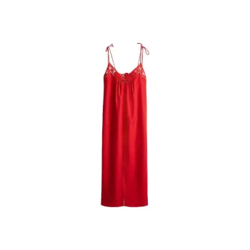 H&M Slip Dresses Women's Red
