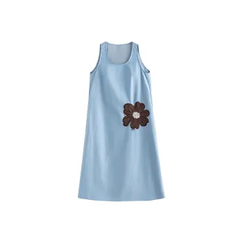 Initial Language Sleeveless Dress Women's