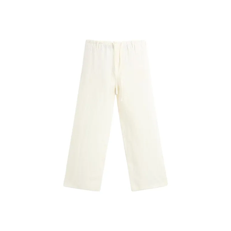 ZARA Casual Pants Men White-0