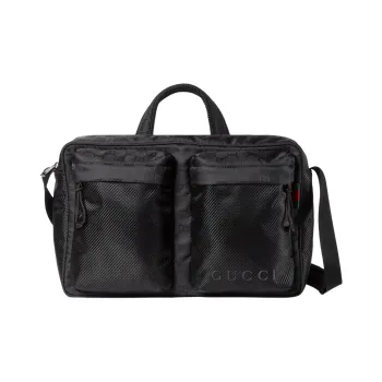 GUCCI Nylon Shoulder Bag, Crossbody Bag, Handbag Tubas Men's Black