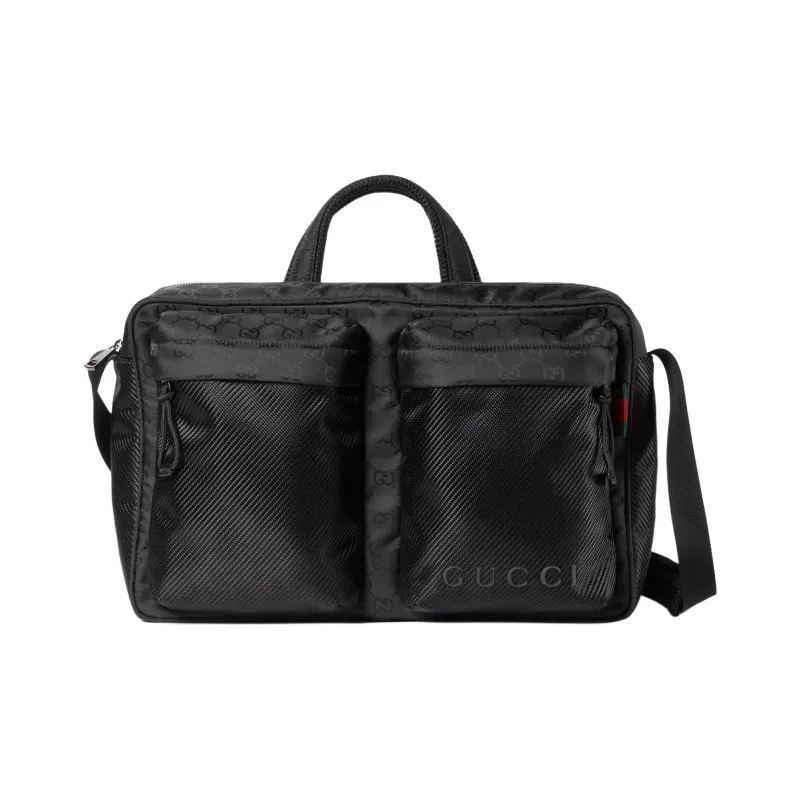 GUCCI Nylon Shoulder Bag, Crossbody Bag, Handbag Tubas Men's Black-0