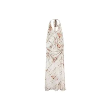 PUREIDOL Slip Dresses Women's Fengying Pink Maxi Skirt