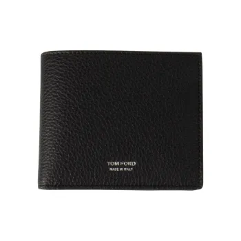 TF Cow Leather Wallet Men's Black