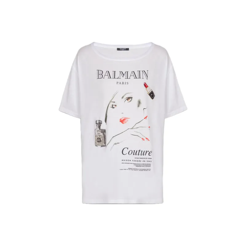 BALMAIN T Shirts Women's White-0