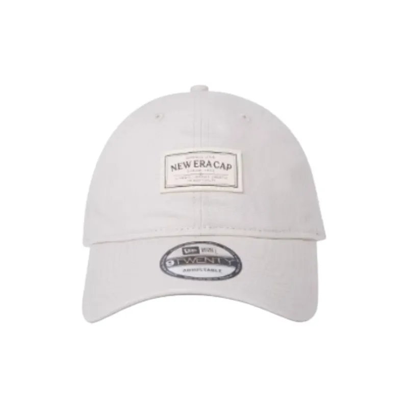 New Era Cotton Baseball Caps Unisex Beige-1