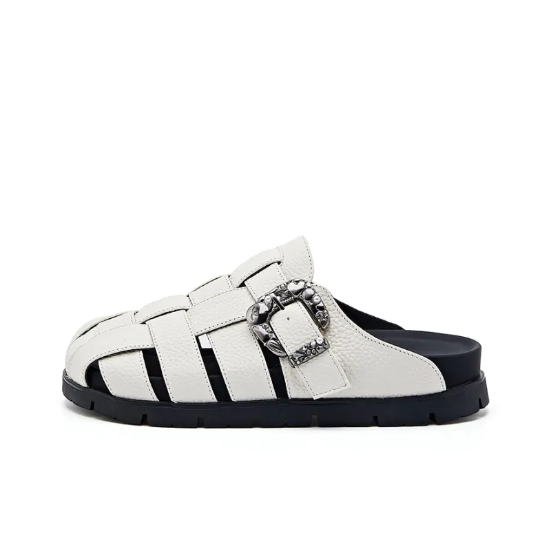 Liddy Rubber Sole Cut Out Slip Resistant Closed Toe Slippers Women's-5