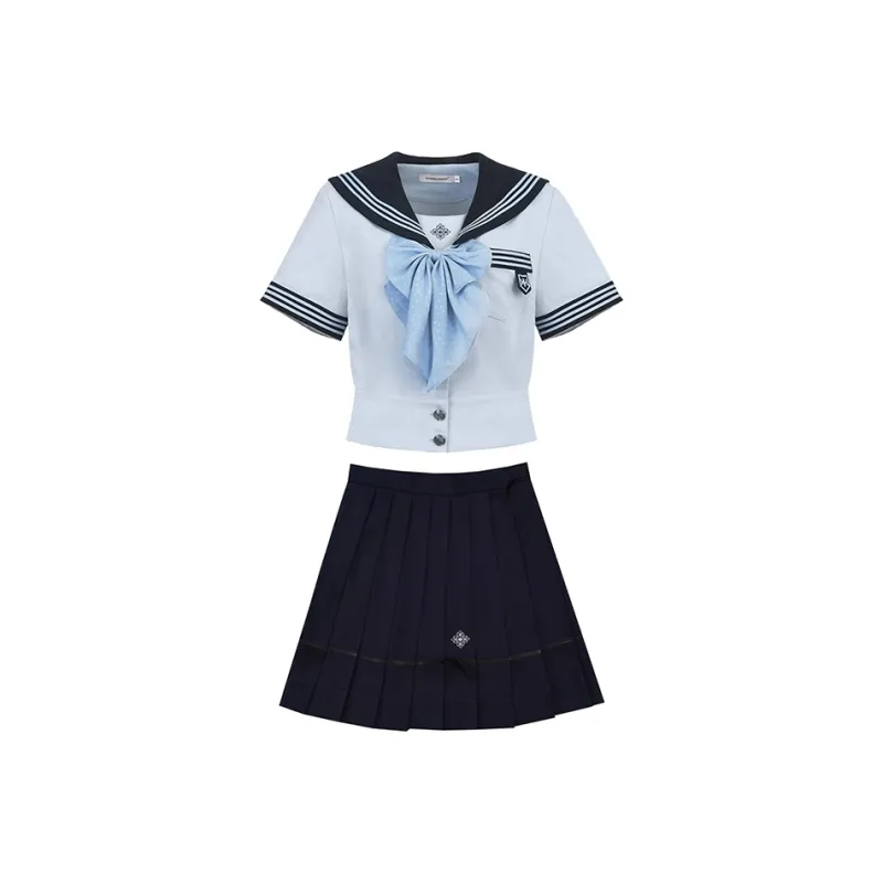 Mu Xiao Xin Two Piece Skirt Sets Women's-0