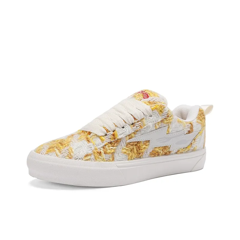 FireMonkey Slip Resistant, Impact Resistant, Abrasion Resistant Low Top Preppy Style Skateboard Shoes Unisex-23