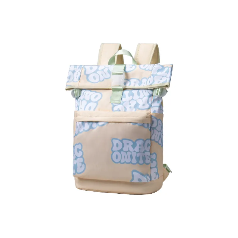 DRACONITE Polyester Backpack Unisex Dusty Pink-5